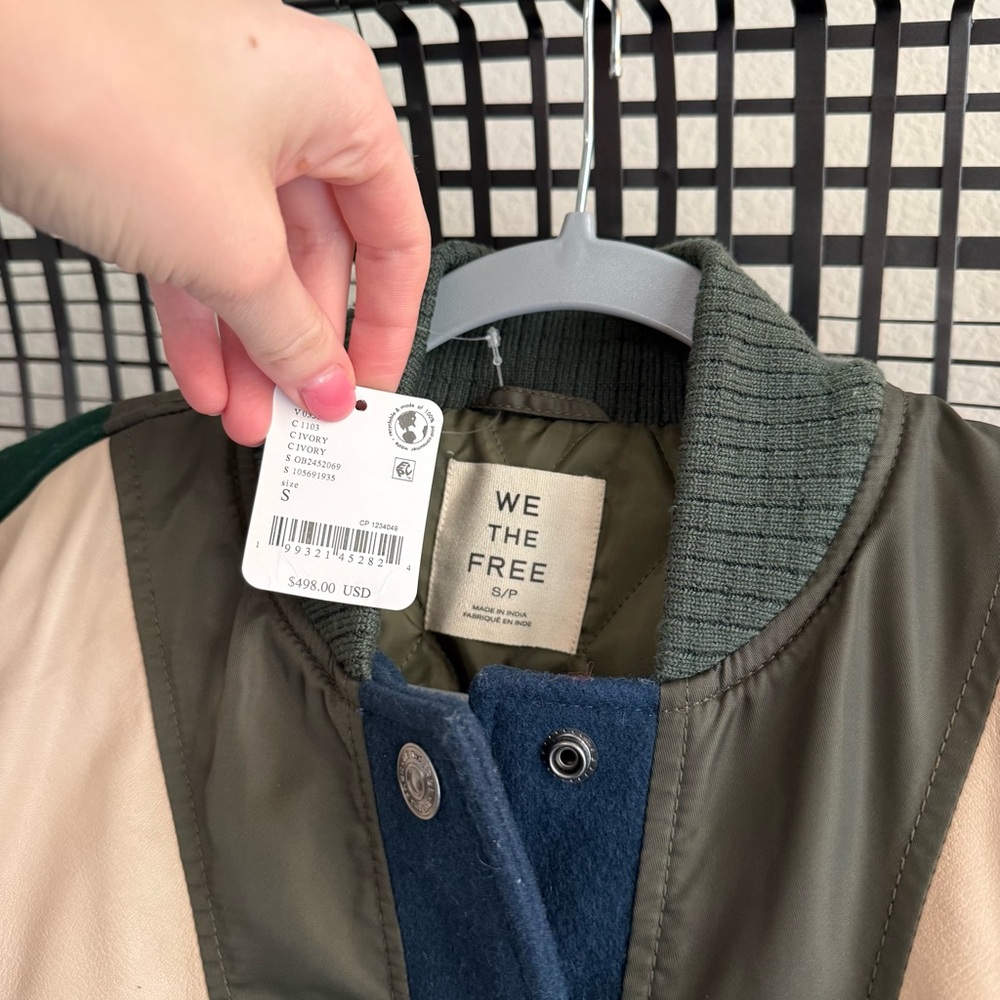 Free people We The Free Triple Kick Novelty Bomber Jacket - Picture 7 of 9
